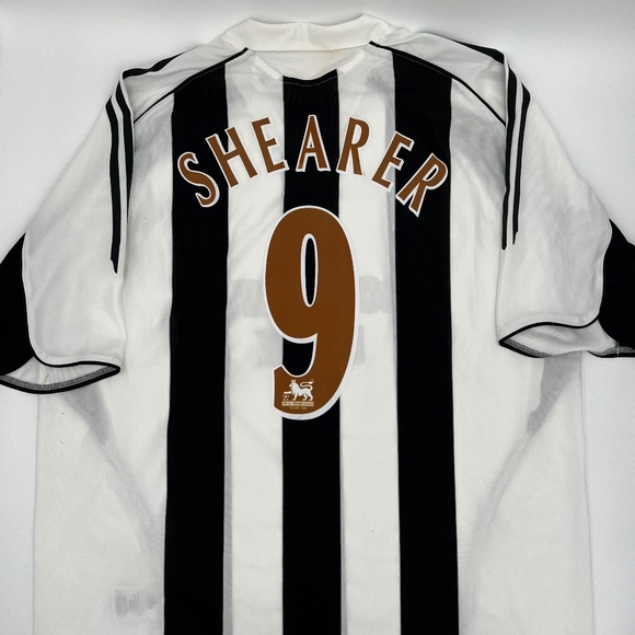 Shearer #9 Newcastle United 2005/2006 ORIGINAL Adidas Retirement Soccer Jersey